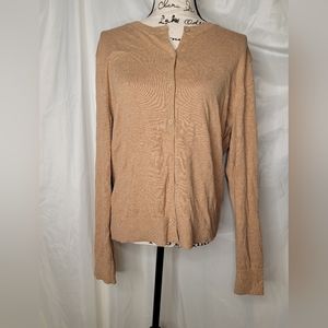 Gap tan brown cardigan sweater size XL